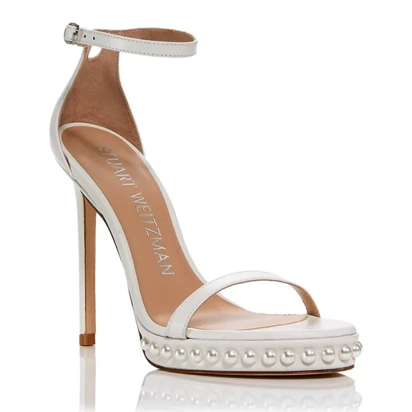 NWT Stuart Weitzman Disco Embellished Ankle Strap Sandals - Picture 6 of 8